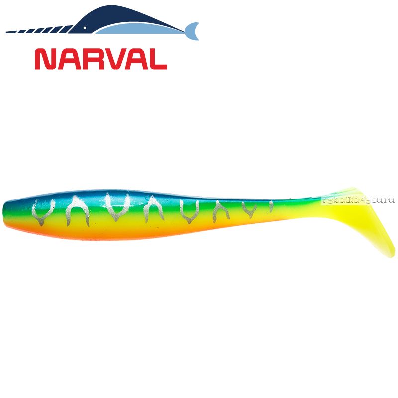 Мягкие приманки Narval Choppy Tail 140 мм / 3 шт. в уп / цвет: 002 Blue Back Tiger