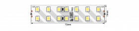 Светодиодная Лента SWG SWG2P196-24-20-NW-20 IP20 5м Нейтральное Белое Свечение / СВГ 014893