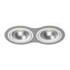 Светильник Встраиваемый Lightstar INTERO 111 DOUBLE ROUND i9290606 Белый, Серый, Металл / Лайтстар