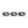 Светильник Встраиваемый Lightstar INTERO 111 TRIPLE QUADRO i836090909 Белый, Серый, Металл / Лайтстар