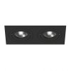 Светильник Встраиваемый Lightstar INTERO 16 DOUBLE QUADRO GU10 i5270707 Черный, Металл / Лайтстар