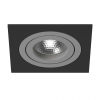 Светильник Встраиваемый Lightstar INTERO 16 QUADRO GU10 i51709 Черный, Серый, Металл / Лайтстар
