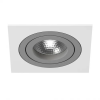 Светильник Встраиваемый Lightstar INTERO 16 QUADRO GU10 i51609 Белый, Серый, Металл / Лайтстар