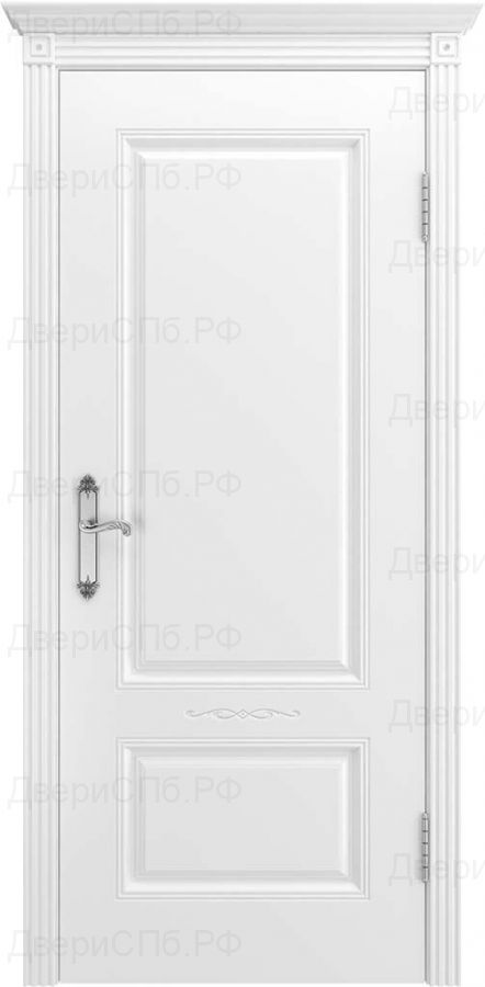 Дверь ПГ Венеция В1 белая эмаль