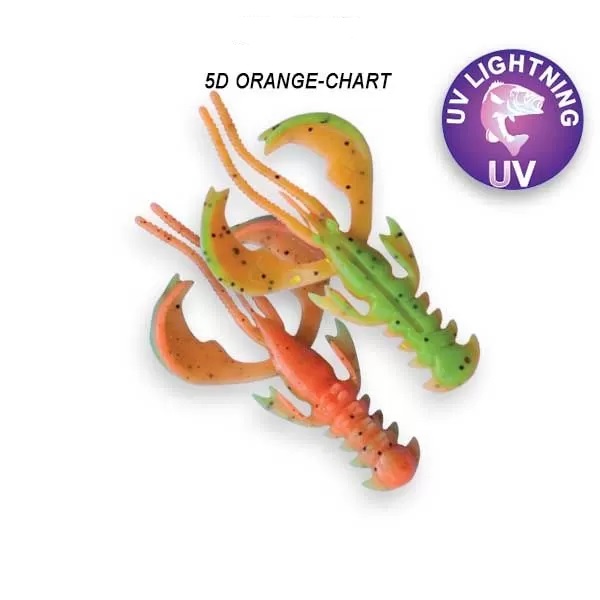 Приманка Crazy Fish Nimble, цвет 5d - Orange Chart