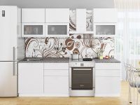 Модульная кухня Валерия-М-01 в цвете белый глянец