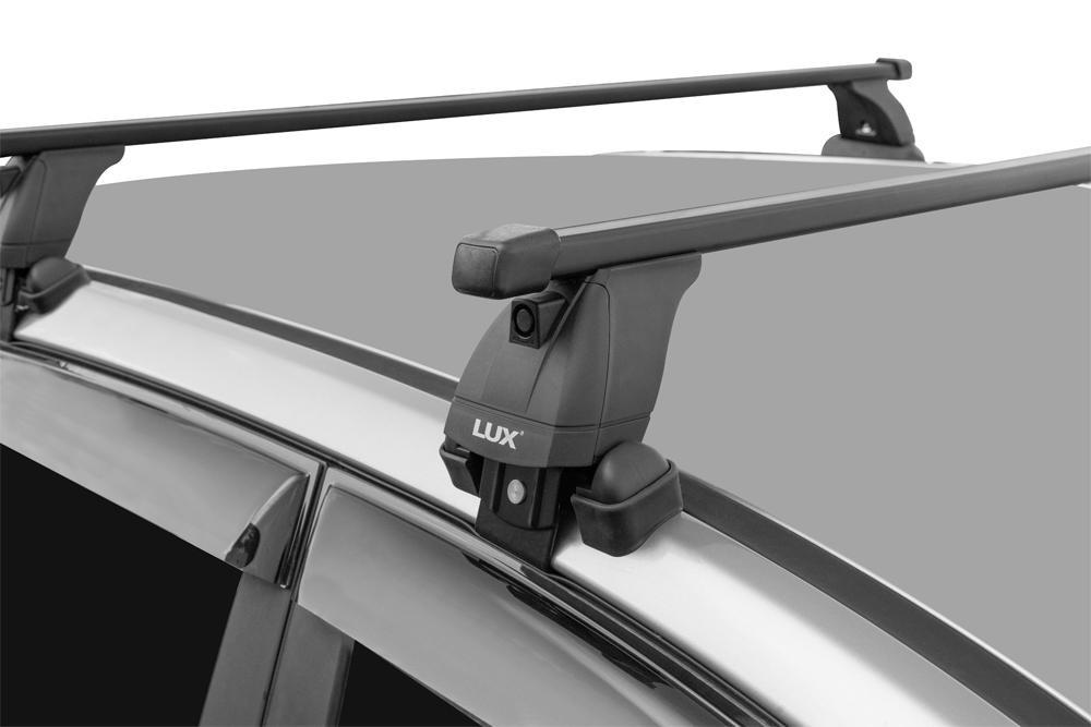 Багажник на крышу Toyota Wish (AE20) 2009-2017, Lux, прямоугольные стальные дуги
