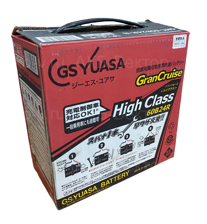АКБ GS YUASA GranCruise 60B24 48Ач 490А(CCA) пр.Япония оригинал (18г)