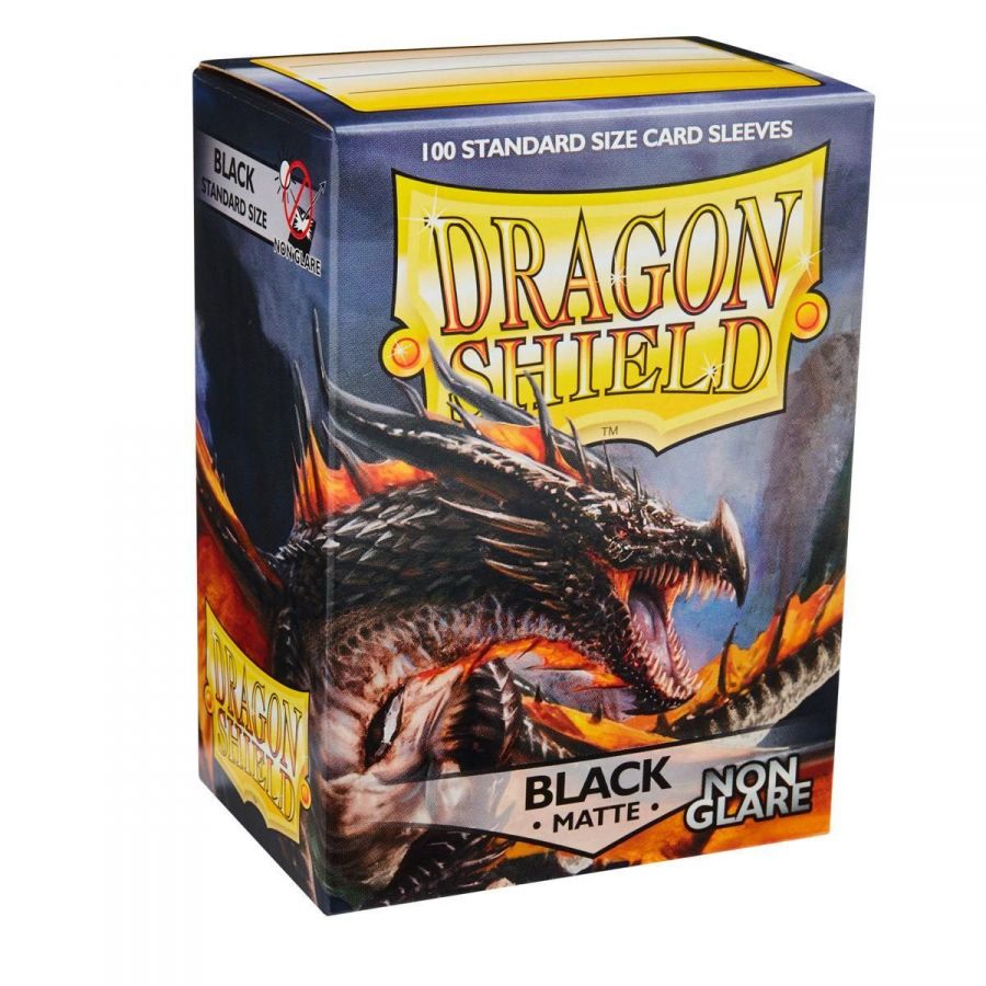 Протекторы Dragon Shield - Черные антиблик (100шт, 66х91мм)