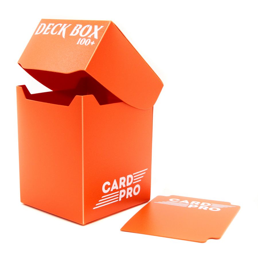 Пластиковая коробочка Card-Pro - Оранжевая (100+ карт)