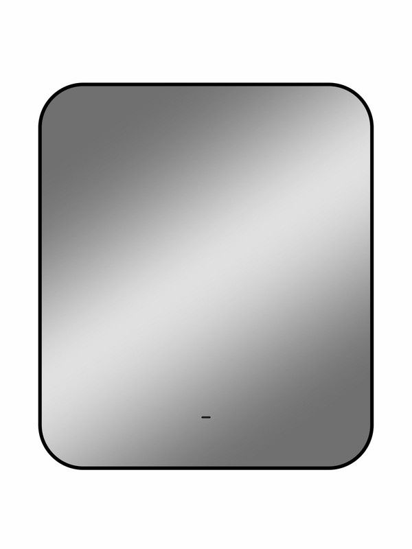 Зеркало Континент Torry Led 600х700 с фоновой подсветкой, бесконтактным сенсором, черной окантовкой ЗЛП1534