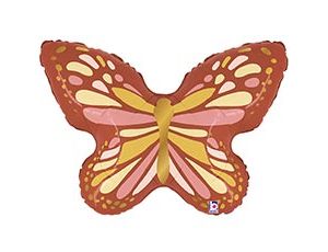 Бабочка Бохо шар фольгированный фигурный с гелием