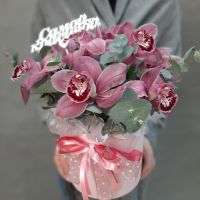9 розовых орхидей "Цветочная эйфория"