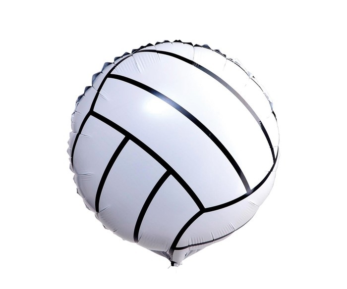 Волейбольный мяч шар фольгированный с гелием