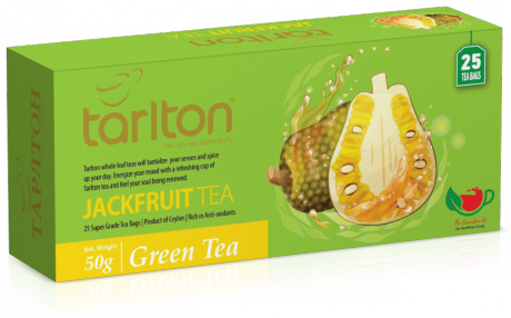 Чай зеленый Tarlton JackFruit, вкус джекфрута, 25 пак., Шри-Ланка
