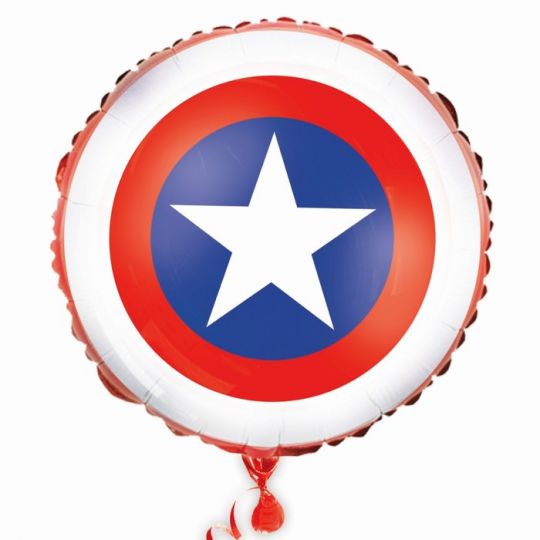 Щит Капитана Америки шар фольгированный с гелием