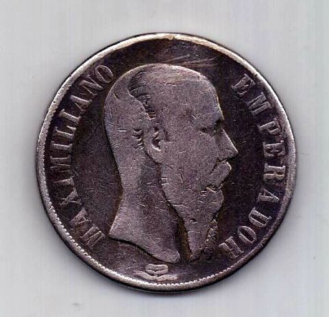 1 песо 1866 Мексика