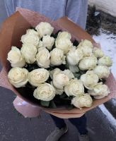 Розы белые 21 шт 80 см