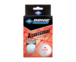 Мячики для настольного тенниса Donic Avantgarde 3* 40+, 6 шт, белый 