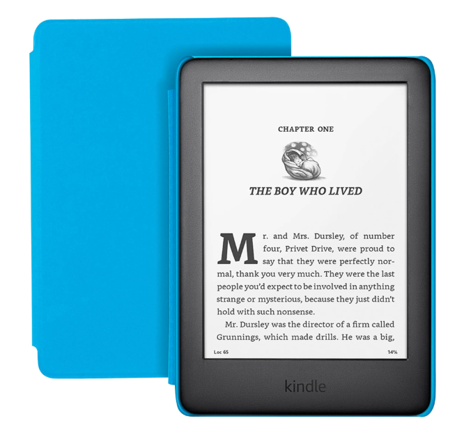 6" Электронная книга Amazon Kindle 2019 Kids Edition 800x600, E-Ink, 8 ГБ, голубой/черный