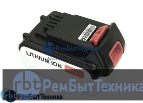 Аккумулятор для Black and Decker (p/n: LB20, LBX20, LBXR20 SL186K, ASL188K, BDCDMT12) 20V 4Ah Li-ion