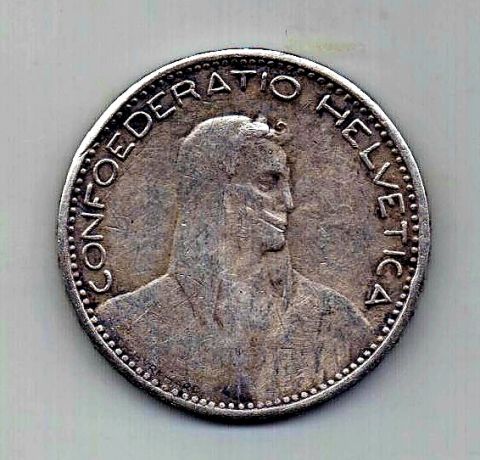 5 франков 1923 Швейцария
