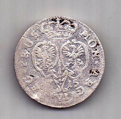 6 грошей 1715 Калининград Кенигсберг Пруссия