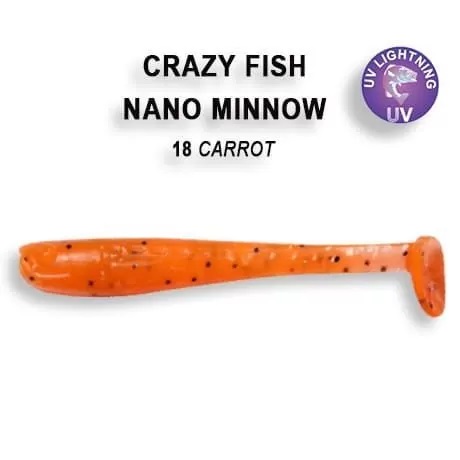 Приманка Crazy Fish Nano minnow 2.2, цвет 18 - Carrot