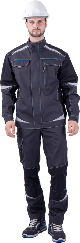 Куртка Турбо Safety, т.серая-чёрная (Кур 1604)
