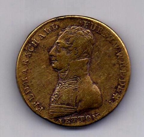 медаль 1814 Бавария Германия