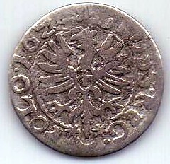 1 грош 1624 Польша XF Коронный Редкость