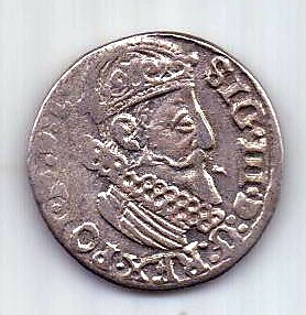 3 гроша 1623 Литва Польша AUNC