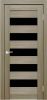 Межкомнатная Дверь Verda Х-4 Неаполь со Стеклом Лакобель Чёрный / Верда