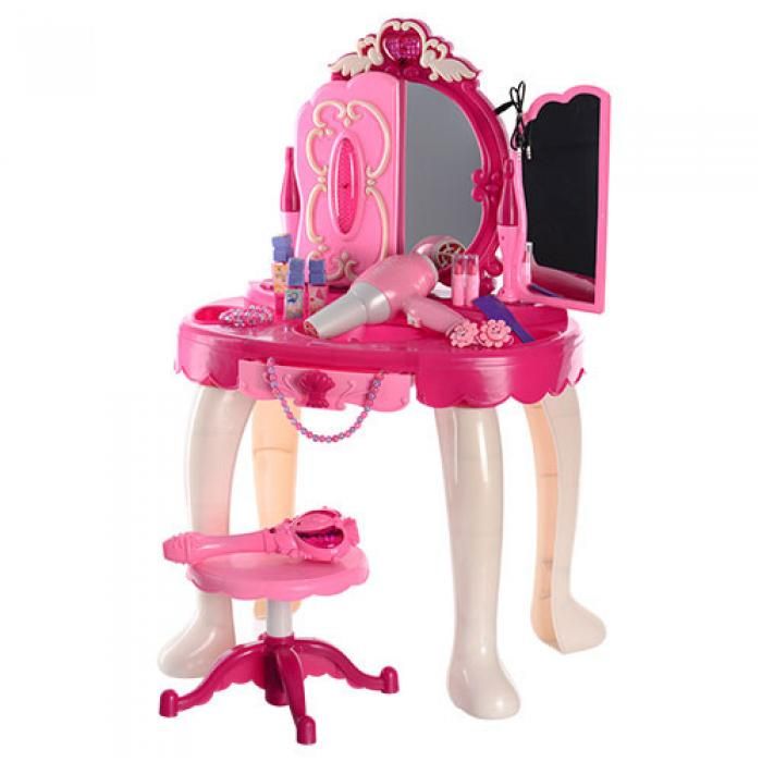 008-18 Детский туалетный столик трюмо со стульчиком с MP3, светом, музыкой и волшебной палочкой