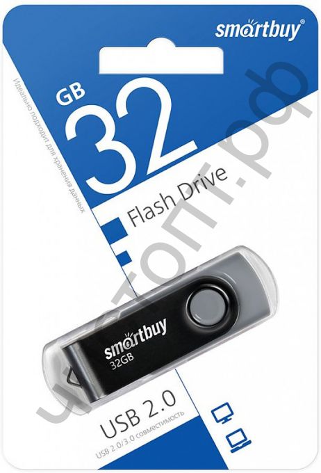 флэш-карта Smartbuy 32GB Twist Black