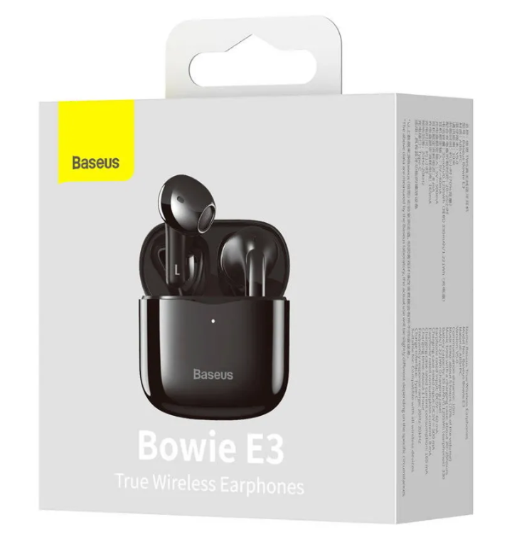 Беспроводные наушники Baseus True Wireless Earphones Bowie E3 Black (NGTW080001)