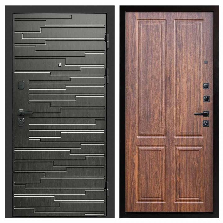 Входная дверь Termo-door Ривьера BLACK Орех стандарт