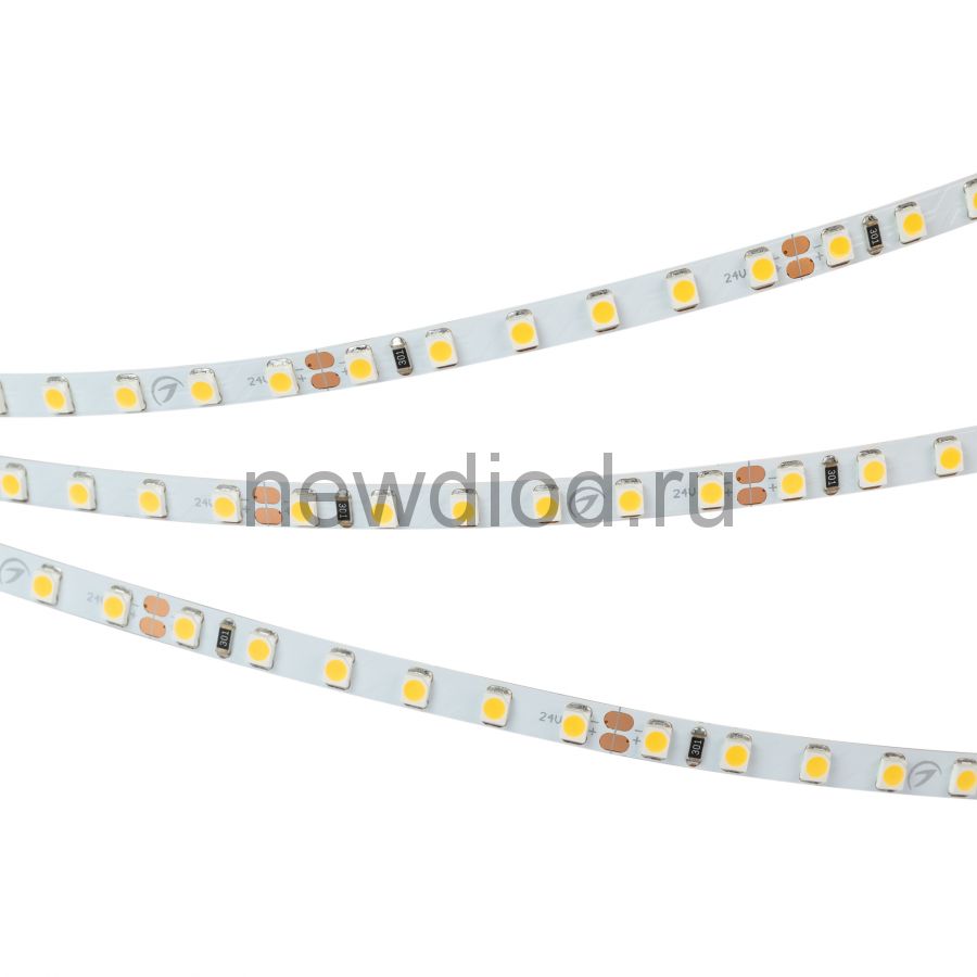 Лента RT-A120-5mm 24V Warm3000 (9.6 W/m, IP20, 2835, 5m) (узкая) Arlight