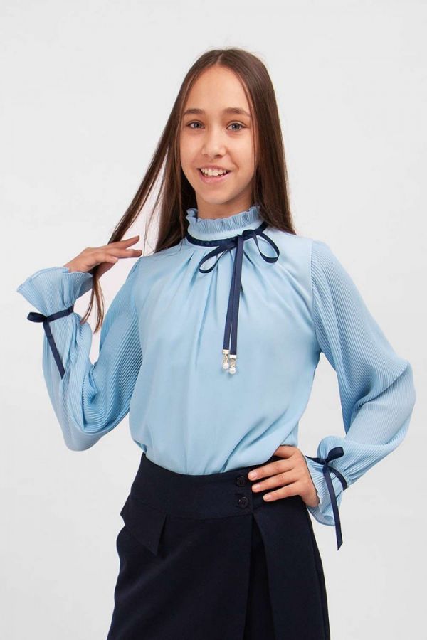 Блузка для девочки SP2801 [голубой]