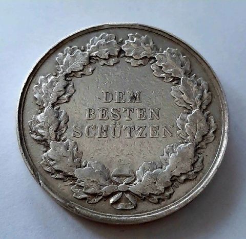 медаль 1888 Лучший стрелок Пруссия XF 1 степень