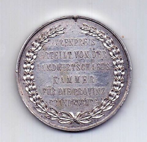 медаль 1 талер 1888 Бранденбург RARE Германия AUNC