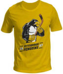 Футболка "Pittsburgh Penguins Kids Mascot" печать, желтая