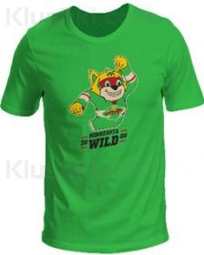 Футболка "Minnesota Wild Mascot" печать (подростковая), лайм