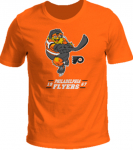 Футболка "Philadelphia Flyers Mascot" печать (подростковая), оранжевая