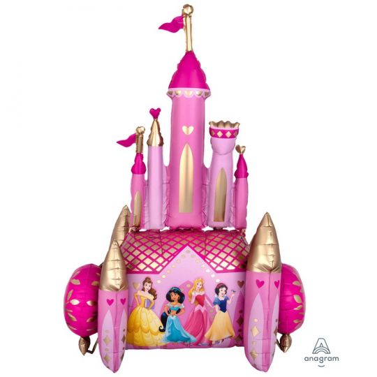 Замок принцесс ходячий шар фольгированный с воздухом