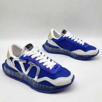 Женские брендовые кроссовки Valentino синие