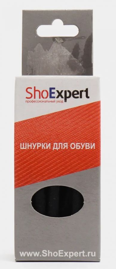 Shoexpert  Шнурки 75 см черные тонкие