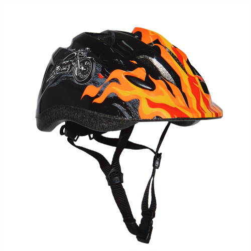 Шлем детский RGX Firebike черный с регулировкой размера, размер (50-57)