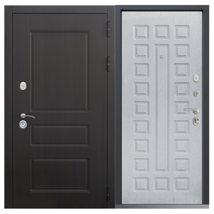 Входная дверь  Command Doors Классика  01 Альберо браш металлическая