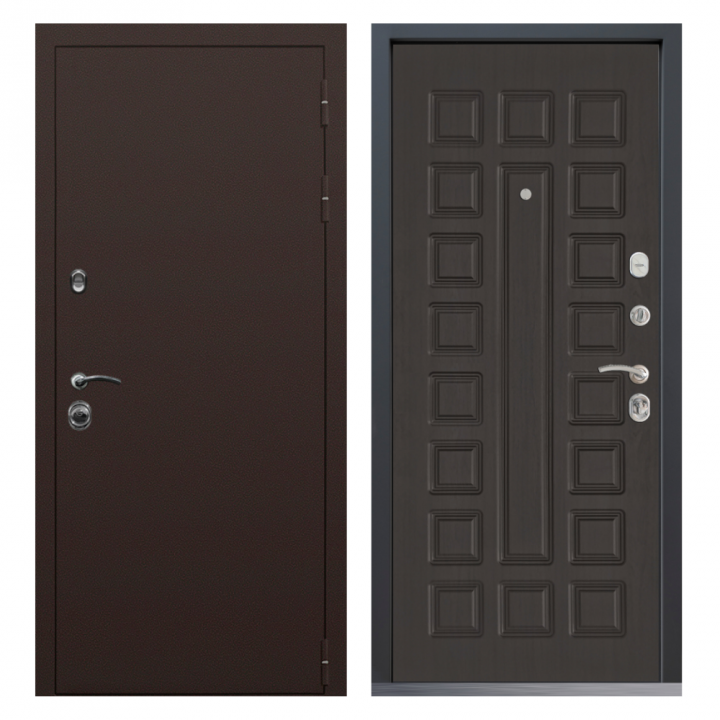 Входная дверь  Command Doors Браун 01 Венге металлическая